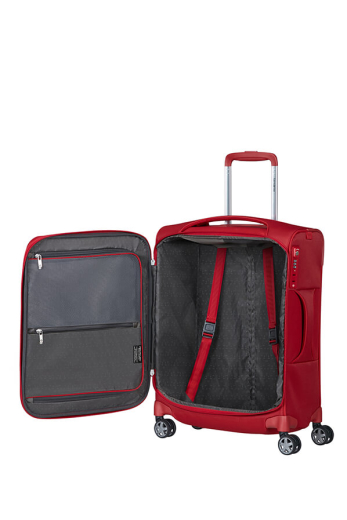 Mala de Cabine D'Lite 55cm 4 Rodas Vermelho Chili