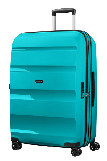 Mala de Viagem Grande Bon Air DLX 75cm Expansível 4 Rodas Azul Turquesa