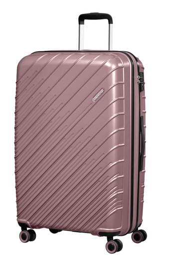 Mala de Viagem Grande Speedstar 77cm Expansível 4 Rodas Rosa Ouro - MISSCATH