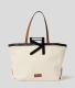 Mala Shopper Grande K/Karl Handle Bege - Karl Lagerfeld | Mala Shopper Grande K/Karl Handle Bege | MISSCATH