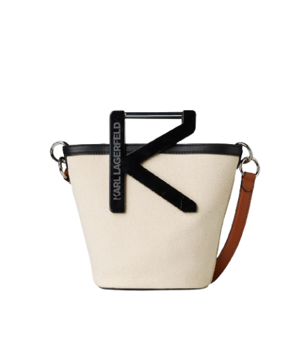 Mala de Ombro K/Karl Handle Bucket Bege - Karl Lagerfeld | Mala de Ombro K/Karl Handle Bucket Bege | Misscath