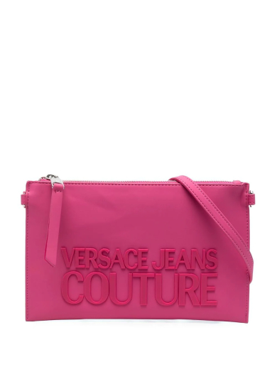 Mala Clutch Logo-Plaque Rosa - Versace | Mala Clutch Logo-Plaque Rosa | MISSCATH