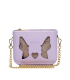 Mala de Ombro Pooch Mini Cutout Glitter Baby Lavanda - MyCutePooch | Mala de Ombro Pooch Mini Cutout Glitter Baby Lavanda | MISSCATH