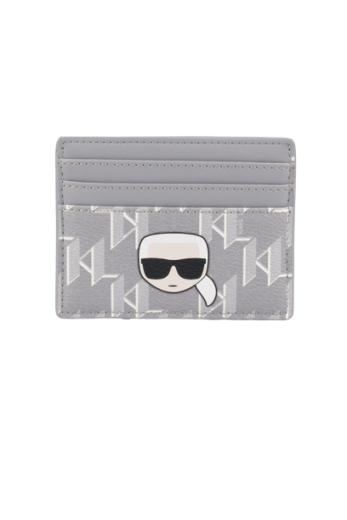 Porta-Cartões K/Ikonic Monogram Cinzento - Karl Lagerfeld | Porta-Cartões K/Ikonic Monogram Cinzento | MISSCATH