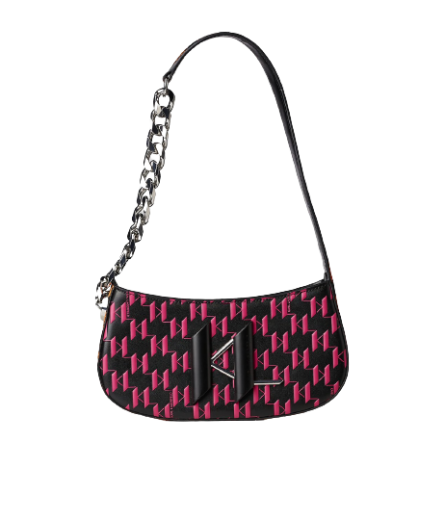 Mala de Ombro K/Saddle Monogram Multicor - Karl Lagerfeld | Mala de Ombro K/Saddle Monogram Multicor | Misscath