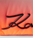 Mala Tiracolo K/Signature Grande Soft Degrade Laranja - Karl Lagerfeld | Mala Tiracolo K/Signature Grande Soft Degrade Laranja | Misscath
