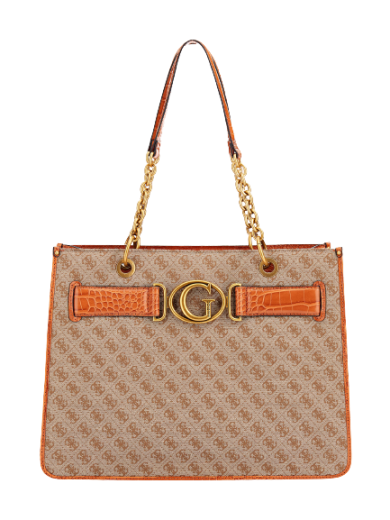 Mala Shopper Aviana 4G Logo Laranja - Guess | Mala Shopper Aviana 4G Logo Laranja | MISSCATH