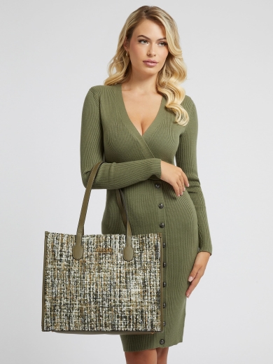 Mala Shopper Silvana Tweed Verde