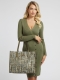Mala Shopper Silvana Tweed Verde - Guess | Mala Shopper Silvana Tweed Verde | MISSCATH