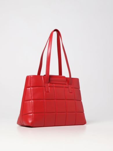 Mala Shopper Logo Quilted Vermelha