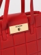 Mala Shopper Logo Quilted Vermelha - Love Moschino | Mala Shopper Logo Quilted Vermelha | Misscath
