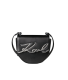 Mala de Ombro K/Signature Saddle Pequena Preta - Karl Lagerfeld | Mala de Ombro K/Signature Saddle Pequena Preta | Misscath