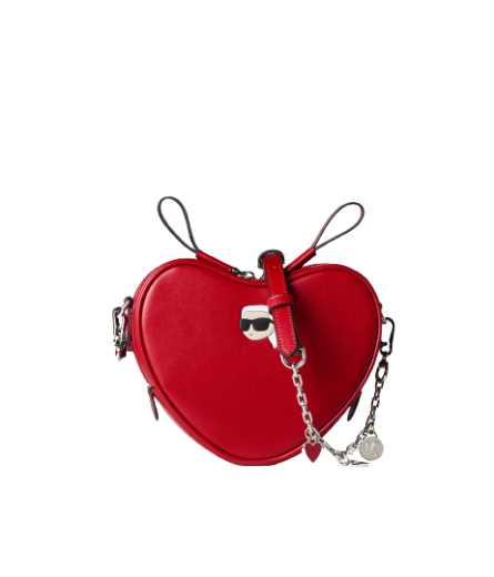 Mala Tiracolo Ikonic 2.0 Heart-Shaped Vermelha