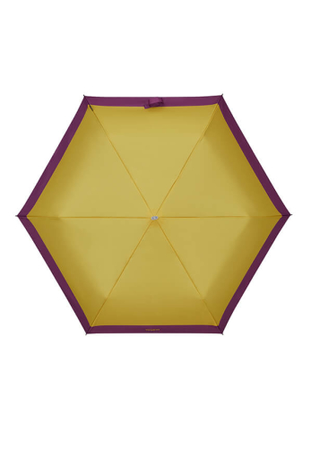 Guarda-Chuva Mini Desdobrável Manual Amarelo / Roxo