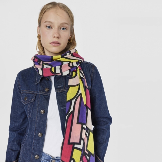 Lenço Foulard Modal Vera Rosa-Multi