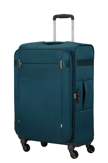 Mala de Viagem CityBeat Média 66cm 4 Rodas Expansível Azul Petróleo - Mala de Viagem Média 66cm 4 Rodas Expansível Azul Petróleo - Citybeat | Samsonite