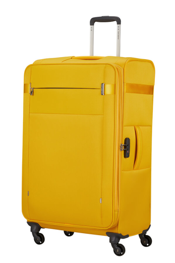 Mala de Viagem CityBeat Grande 78cm c/ 4 Rodas Exp. Amarelo Dourado - Mala de Viagem CityBeat Grande 78cm c/ 4 Rodas Exp. Amarelo Dourado - Citybeat