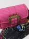 Mala de Tiracolo Buckle Couture 01 Rosa - Versace | Mala de Tiracolo Buckle Couture 01 Rosa | MISSCATH