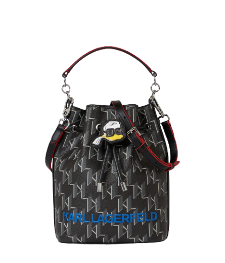 Mala Tiracolo Bucket K/Disney Preta - Karl Lagerfeld | Mala Tiracolo Bucket K/Disney Preta | MISSCATH