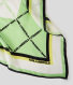 Lenço K/Essential Diamond Logo Verde - Karl Lagerfeld | Lenço K/Essential Diamond Logo Verde | MISSCATH