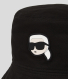 Chapéu Bucket K/Ikonic Reversivel Preto/Bege - Karl Lagerfeld | Chapéu Bucket K/Ikonic Reversivel Preto/Bege| MISSCATH