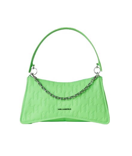 Mala de Ombro K/Seven Element KL Monogram Verde - Karl Lagerfeld | Mala de Ombro K/Seven Element KL Monogram Verde | Misscath