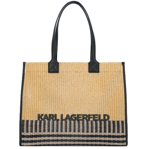 Mala Shopper K/Skuare Rafia Bege - Karl Lagerfeld | Mala Shopper K/Skuare Rafia Bege | MISSCATH