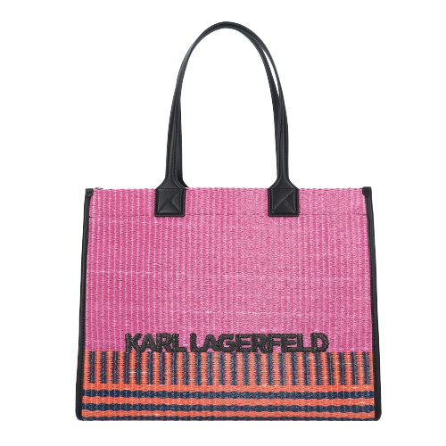 Mala Shopper K/Skuare Rafia Rosa