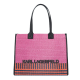 Mala Shopper K/Skuare Rafia Rosa