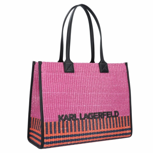 Mala Shopper K/Skuare Rafia Rosa