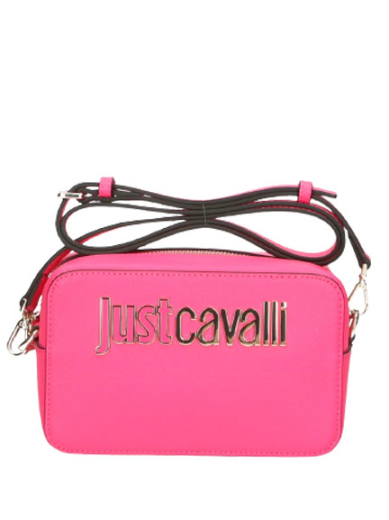 Mala Tiracolo Logo-Plaque Rosa - Just Cavalli | Mala Tiracolo Logo-Plaque Rosa | Misscath