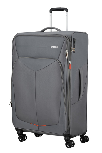 Mala de Viagem Grande 79cm c/ 4 Rodas Expansível Cinza Titânio - American Tourister | Mala de Viagem Grande 79cm c/ 4 Rodas Expansível Cinza Titânio | Misscath