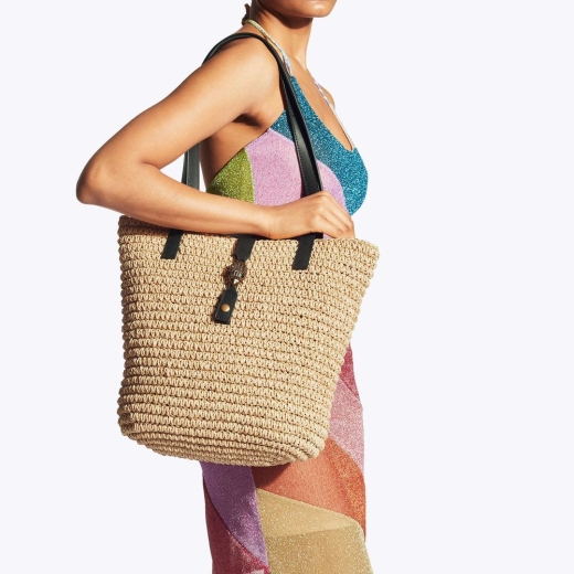 Mala Shopper Hampton Raffia Bege