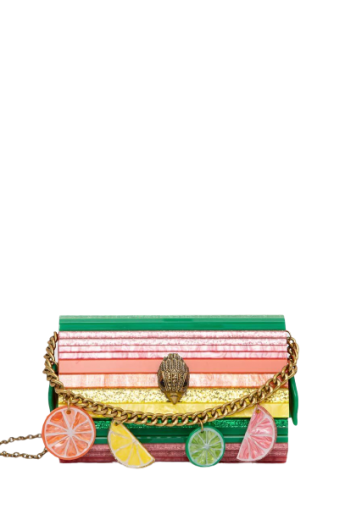 Mala Tiracolo Clutch Fruit Party Multicor - Kurt Geiger | Mala Tiracolo Clutch Fruit Party Multicor | MISSCATH