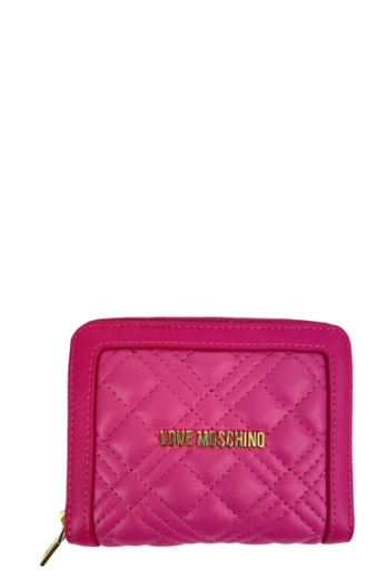 Carteira Quilted Pequena Fúscia - Love Moschino | Carteira Quilted Pequena Fúscia | MissCath