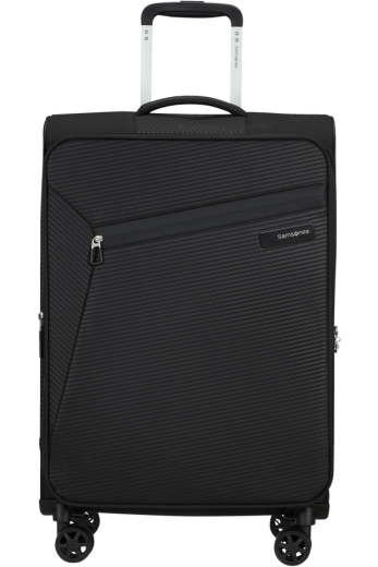 Mala de Viagem Média 66cm 4 Rodas Expansível LiteBeam Preta - Mala de Viagem Média 66cm 4 Rodas Expansível Preta - Litebeam | Samsonite