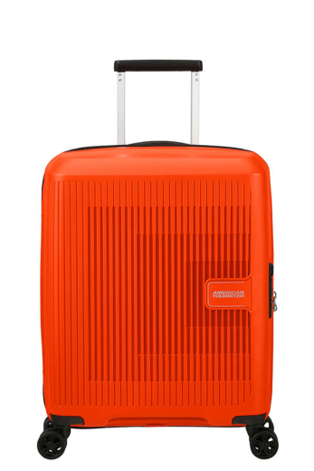 Mala de Cabine 55cm Expansível 4 Rodas AeroStep Laranja Brilhante - Misscath | Mala de Cabine 55cm Expansível 4 Rodas Aerostep Laranja Brilhante | American Tourister