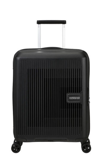 Mala de Cabine 55cm Expansível 4 Rodas AeroStep Preta - Misscath | Mala de Cabine 55cm Expansível 4 Rodas Aerostep Preta | American Tourister