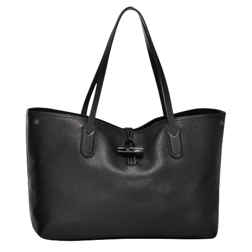 Mala Shopper Roseau Essential L Preta - Longchamp | Mala Shopper Roseau Essential L Preta | Misscath