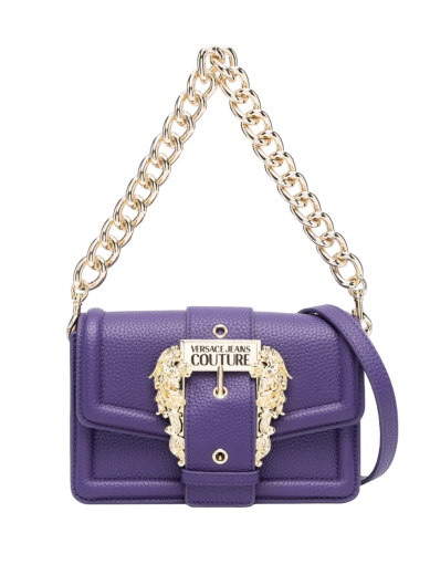 Mala de Tiracolo Couture Baroque-Buckle Violeta - Versace | Mala de Tiracolo Couture Baroque-Buckle Violeta | MISSCATH