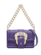 Mala de Tiracolo Couture Baroque-Buckle Violeta - Versace | Mala de Tiracolo Couture Baroque-Buckle Violeta | MISSCATH