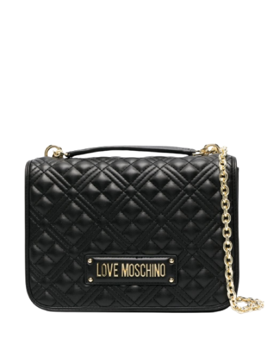 Mala de Ombro Quilted Preta - Love Moschino | Mala de Ombro Quilted Preta | Misscath