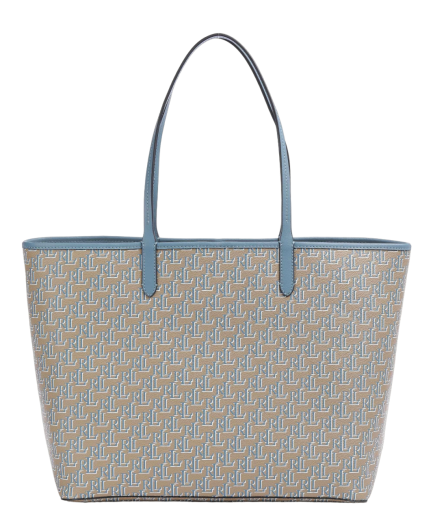 Mala Shopper Collins 36 Bege/Azul - Ralph Lauren | Mala Shopper Collins 36 Bege/Azul | Misscath