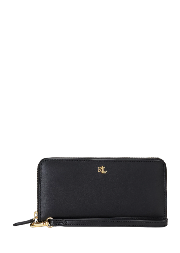 Carteira Wristlet Continental Preta - Ralph Lauren | Carteira Wristlet Continental Preta | Misscath