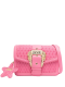 Mala de Tiracolo Baroque-Buckle Rosa - Versace | Mala de Tiracolo Baroque-Buckle Rosa | MISSCATH