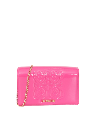 Mala Tiracolo Big Embossment Rosa - Love Moschino | Mala Tiracolo Big Embossment Rosa | Misscath