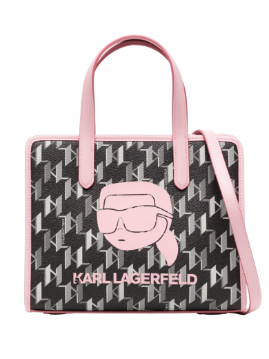 Mala Tote K/Ikonic Monogram Pequena Rosa