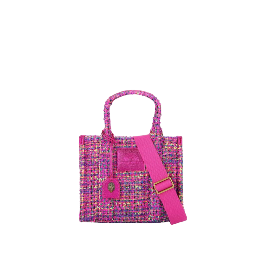 Mala Tiracolo Tweed Southbank Pequena Rosa - Kurt Geiger | Mala Tiracolo Tweed Southbank Pequena Rosa | MISSCATH