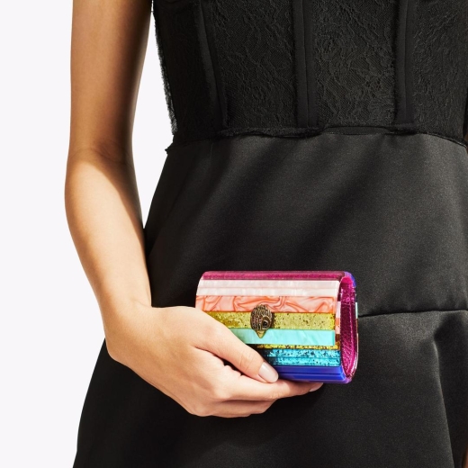 Mala Tiracolo Micro Clutch Party Eagle Drench Multicor