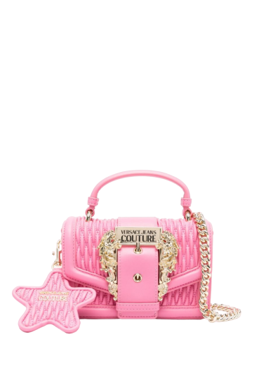 Mala de Tiracolo Mini Baroque-Buckle Rosa - Versace | Mala de Tiracolo Mini Baroque-Buckle Rosa | MISSCATH